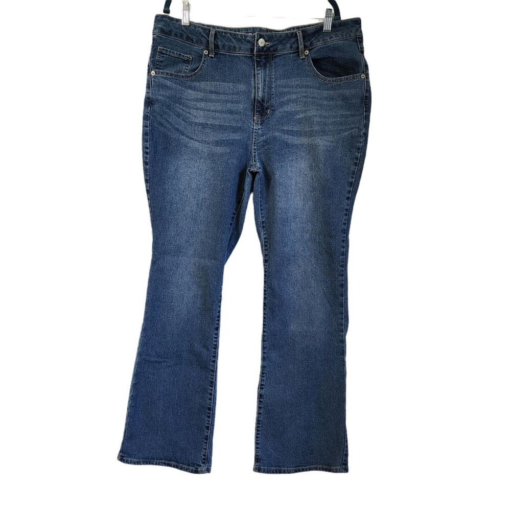 No Boundaries NOBO Women's Jeans Junior Size 21 High Rise Boot Cut Stretch